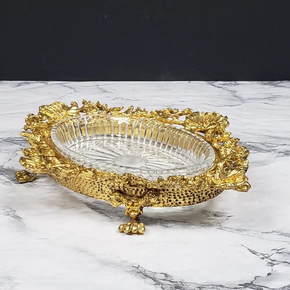 Hollywood Regency Vanity or Soap Dish Vintage - Picture 5 of 11